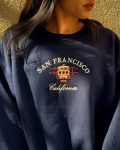 San Francisco Embroidered Unisex Crewneck Sweatshirt - Shop Now!